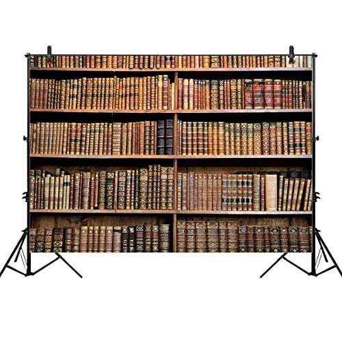 Kate 7x5ft Library Photography Backdrop Wood Bookshelf Book Photo Backdrop Professional Photography Background 